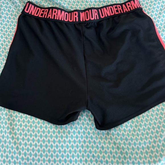 Under Armour Women's Athletic Shorts in Black and Pink - Picture 4 of 6